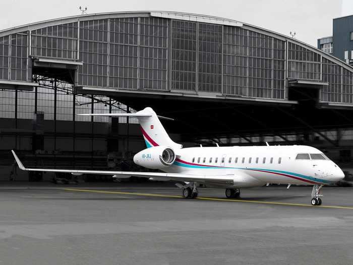 The jet is painted in the red, white, and blue colors of the Luxembourgish flag as ExecuJet is a subsidiary of the Luxaviation Group, based in the tiny but incredibly wealthy European country of Luxembourg.