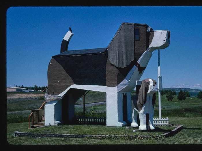 14. Dog Bark Park in Cottonwood, Idaho, photographed in 2004.