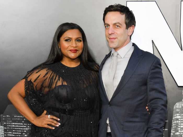 Mindy Kaling and BJ Novak famously met while they were both writing for "The Office."