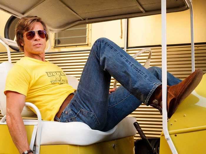 In "Once Upon a Time in Hollywood," Brad Pitt