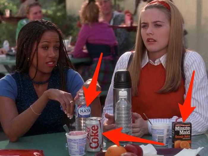 Unlike many teen movies and shows, brand names are clearly visible throughout "Clueless."