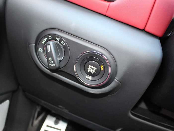 The start stop button is found to the driver