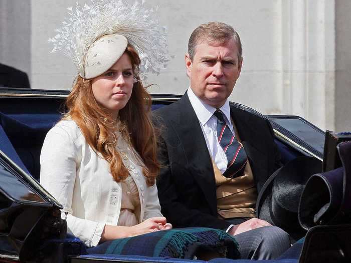 3. Beatrice isolated with Prince Andrew so that he would be able to walk her down the aisle