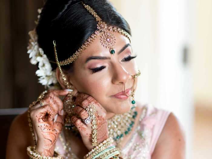 Chavda knew crutches would be part of her wedding day look.