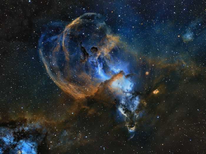 Martin Pugh, from Australia, captured the Statue of Liberty nebula.