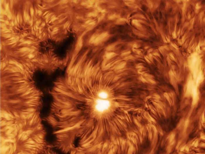 Alastair Woodward, from the UK, captured a terrifying, active region of the sun.