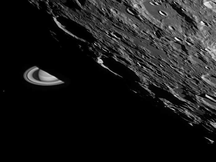 Andy Casely, from Australia, captured the moon in front of Saturn.