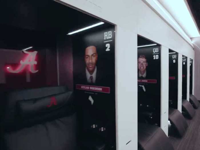 Inside each locker, the player