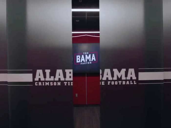 Welcome to the Mal M. Moore Athletic Facility, home to the Alabama Crimson Tide locker room and football center.