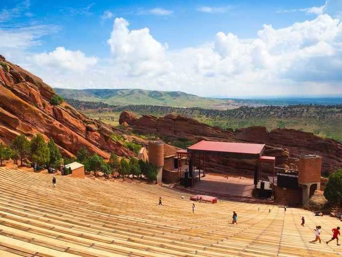 Red Rocks Park and Amphitheatre is an outdoor theater that hosts live music. But during the day, people use its 193 steps for exercising and enjoying the view.