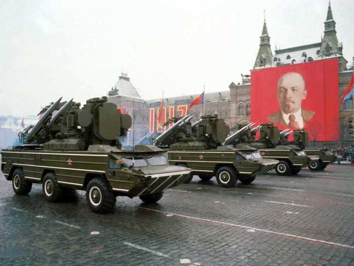 Missiles were displayed to show the Soviet Union