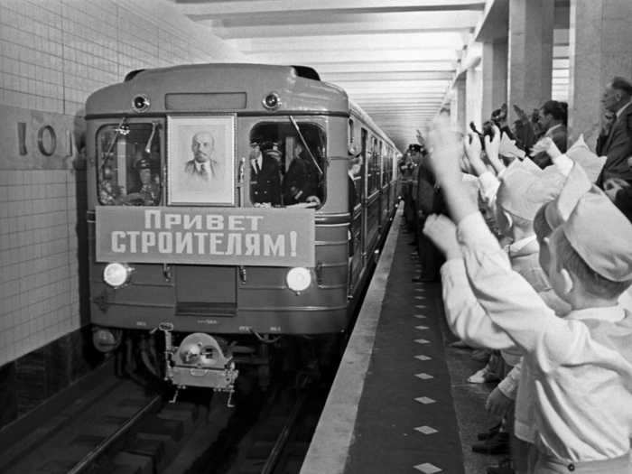 Public transport was a crucial tool to keep the republics connected. The Moscow Metro system was known to be the best kept to flaunt socialist success.