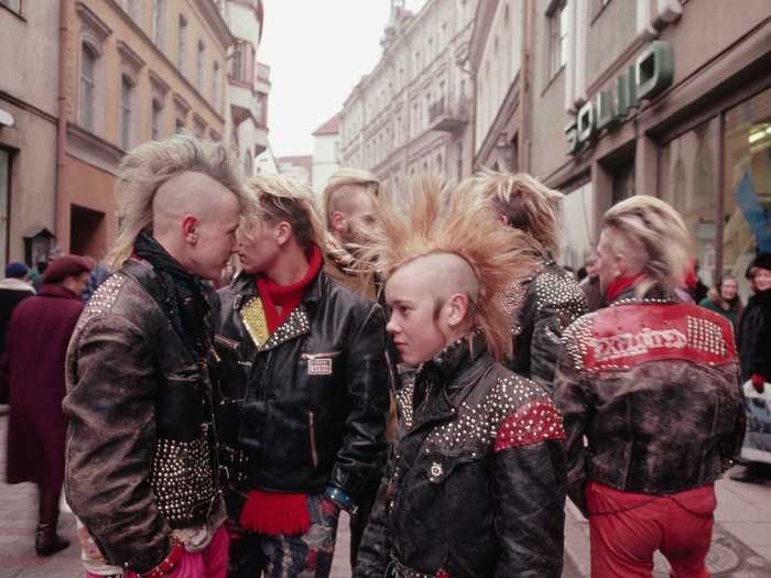 Fascination with punk style took the youth by storm.