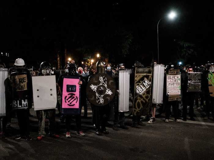 But federal agents continued to deploy tear gas and other tactics to break up demonstrations. In response, larger crowds of protesters have gathered, and some have come prepared with shields and protective equipment.