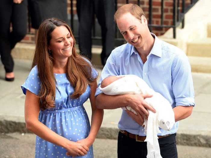 2013: Prince George was born on July 22 at St Mary