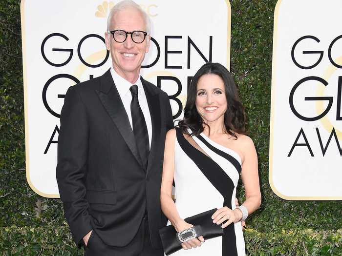 Julia Louis-Dreyfus met Brad Hall when she auditioned for a play he was producing.