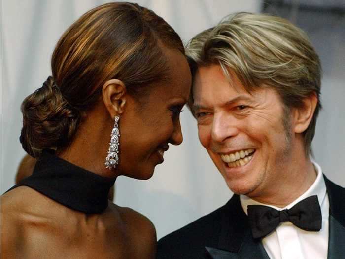 David Bowie and Iman were introduced by Bowie