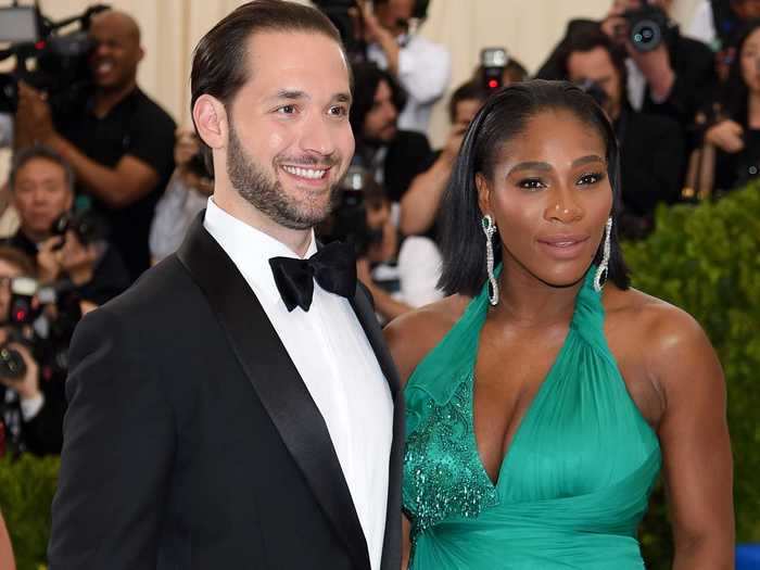 Serena Williams and Alexis Ohanian met over breakfast at a hotel.