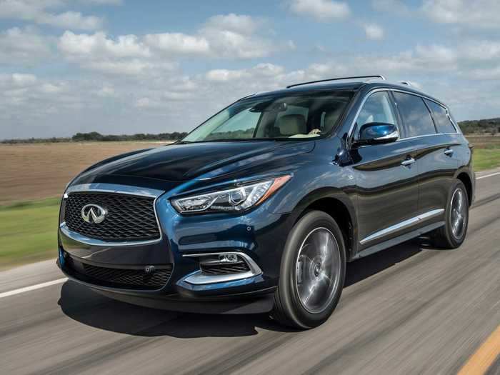 9. Infiniti QX60 — 51% three-year depreciation