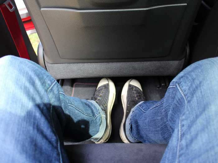 Rear legroom is ... decent.