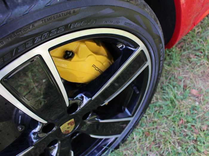 These tires are rated for speeds above 149 mph — a good thing, as the Cayenne GTS can max out at 160.