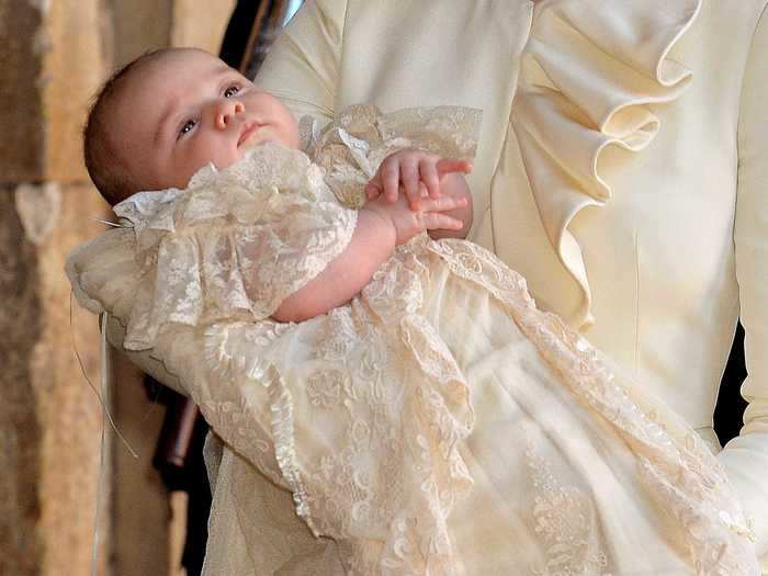 When his christening outfit had one too many ruffles: