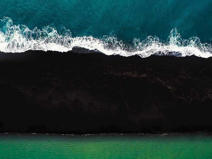 Similarly to Australia, the brothers have found that Iceland makes for great aerial photos thanks to its natural wonders like black sand beaches and braided rivers.