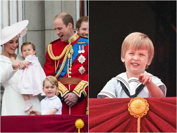 Age 3: George followed in his father