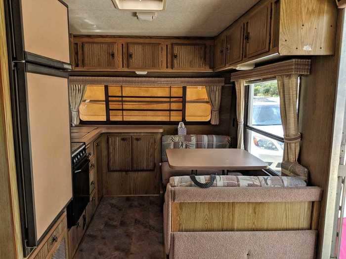 Lemp also renovated this 1987 Taurus Camper in one week.