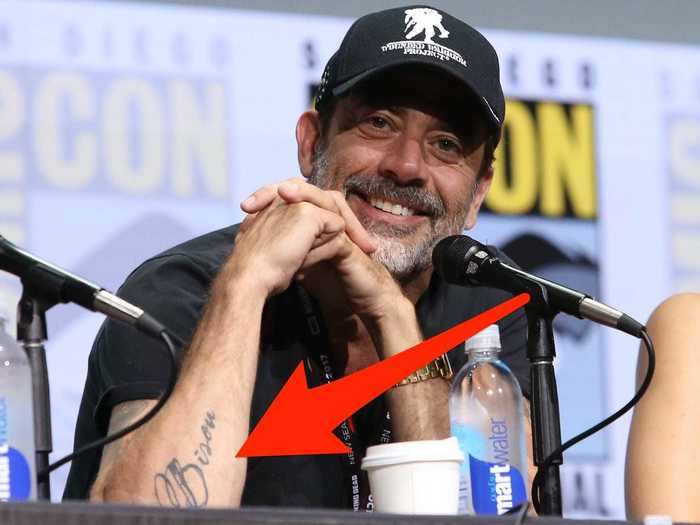 Jeffrey Dean Morgan has his late dog Bisou