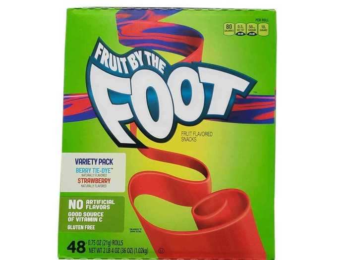 1991: Fruit By The Foot debuted its 3 feet of flavor.