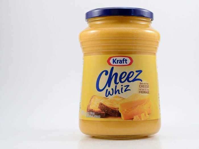 1953: The popularity of Cheez Whiz kickstarted the processed food industry in the US.