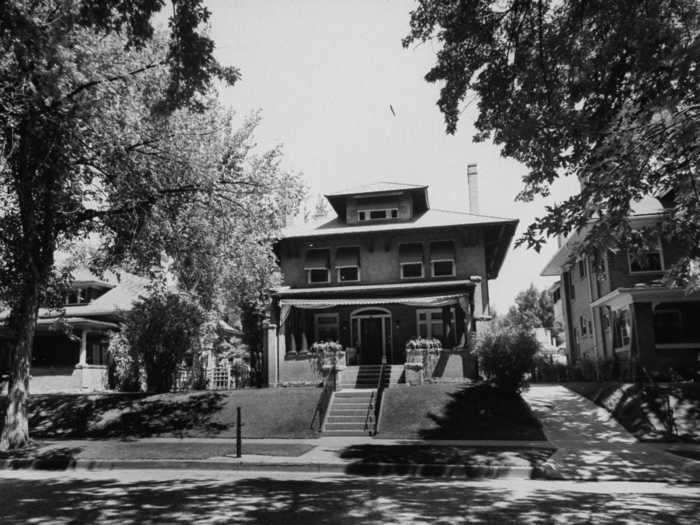 Mamie Doud married Dwight Eisenhower at her childhood home in Denver, Colorado, known as Doud House.