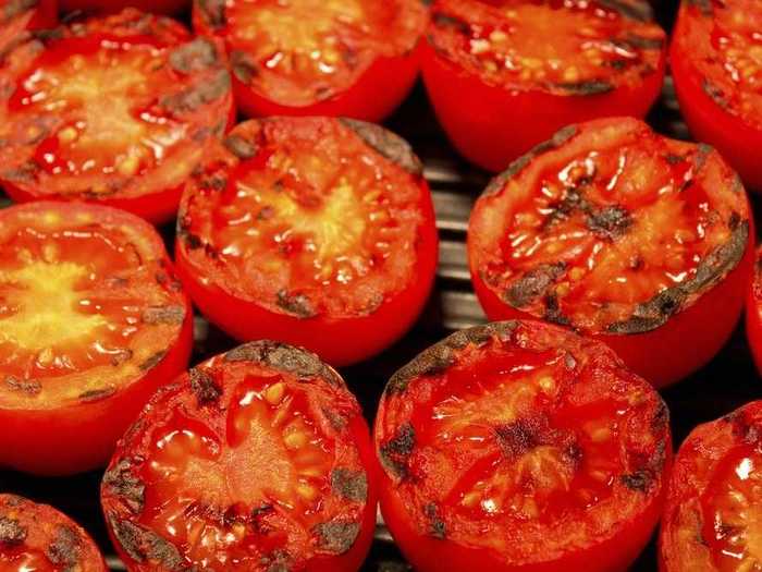 Tomatoes are so delicate that they can easily fall apart on a grill.