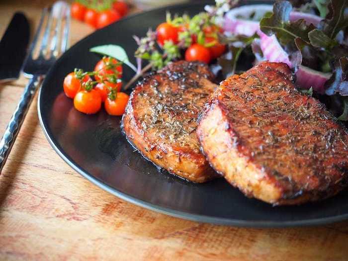 Pork chops are a lean meat, so they can easily dry out on the grill.