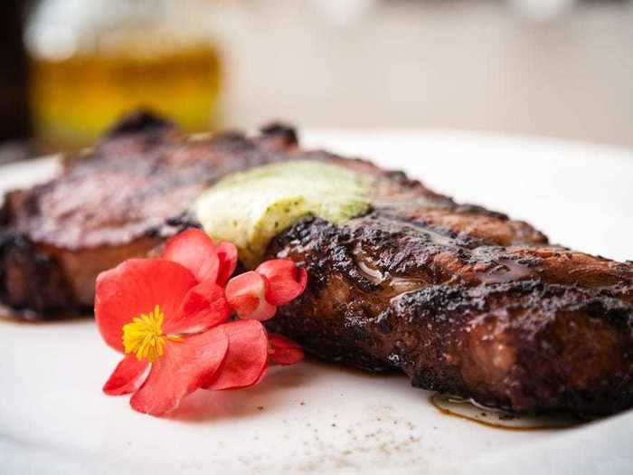 New York strip steak is a good grilling meat for beginners.