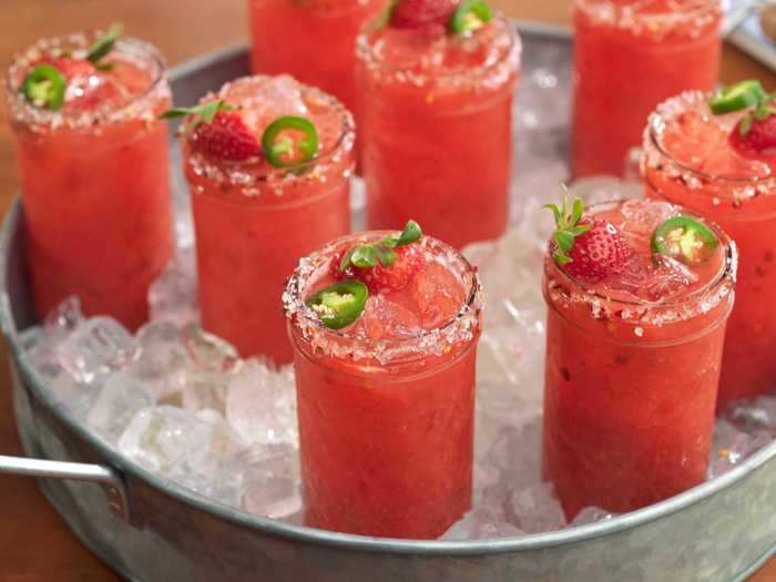 25. Spicy Strawberry Lime Margarita