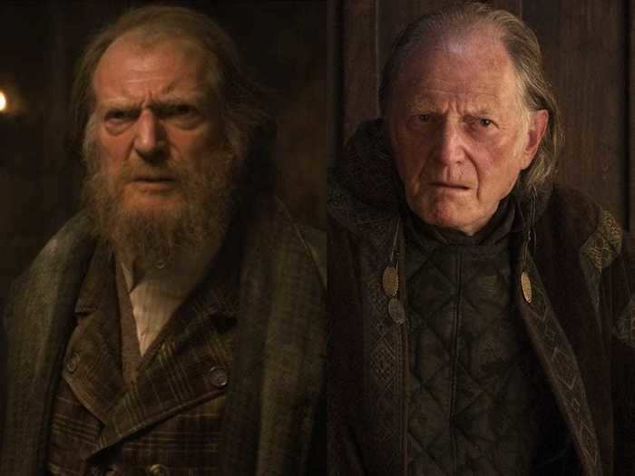 "Captain America: The First Avenger" features David Bradley (who played Walder Frey in "Game of Thrones") in its opening scene.