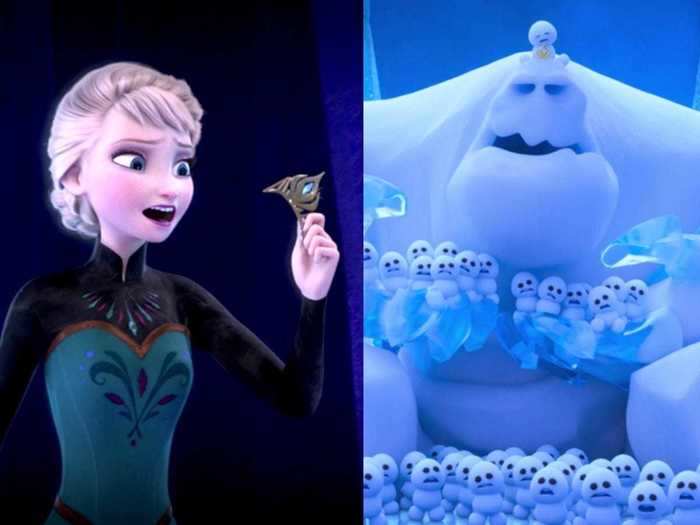 In the post-credits scene we see that the snow goblin has Elsa