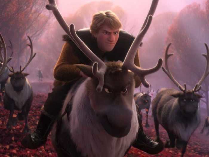 Jonathan Groff was singing the voices of 18 reindeer for "Lost in the Woods."