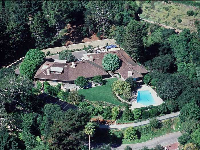 Ronald and Nancy Reagan moved to an estate in Los Angeles, California.