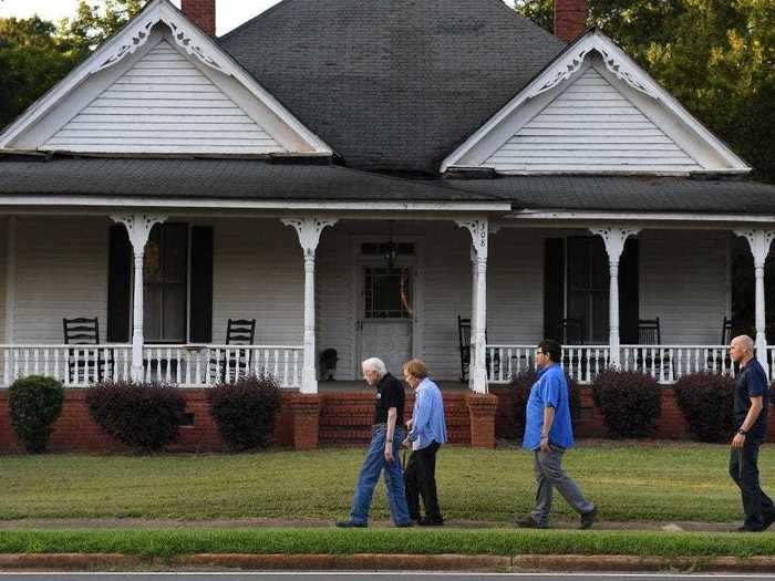 Jimmy Carter still lives in the ranch home he built in 1961 in Plains, Georgia.