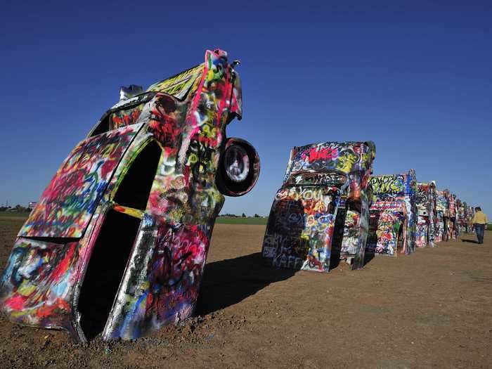 Cadillac Ranch in Amarillo, Texas, is certainly an excellent Instagram opportunity.