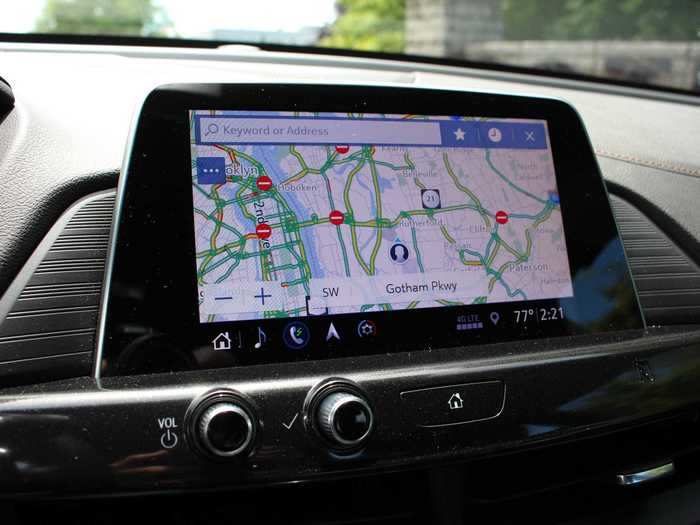 ... And the eight-inch touchscreen infotainment setup is almost peerless, with both Apple CarPlay and Android Auto to fall back on. Bluetooth pairing is a breeze, there are USB ports, 4G-LTE WiFi, GPS navigation, SiriusXM radio, and a premium Bose audio system (a reasonable upgrade, with the navigation, at $800).