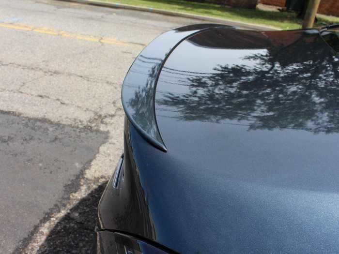 The trunk has a modest spoiler, part of an aero package.