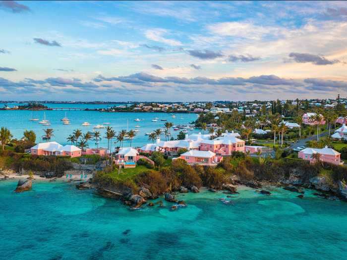 Enjoy pink, sandy beaches while working or studying from Bermuda.