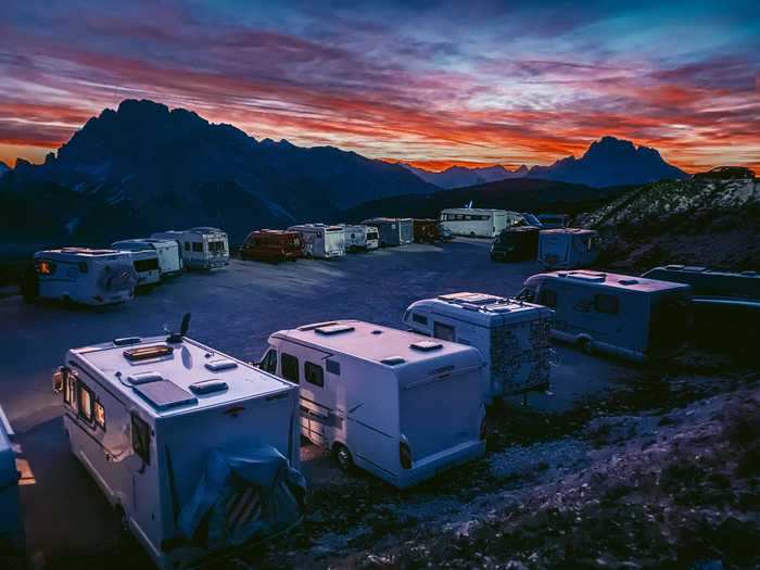 Leo Chan, from Hong Kong, was the Sunset winner for an image of a parking lot with the sun setting over mountains in Auronzo di Cadore, Italy.