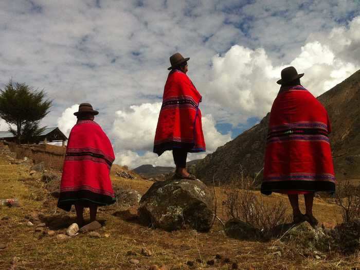 Omar Lucas won the People category for a photo of three women knitting in Ayacucho, Peru. It was taken on an iPhone 4.