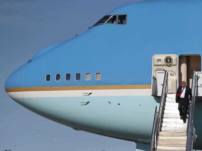 The US Air Force has two of the VC-25A aircraft, the codename for the service branch