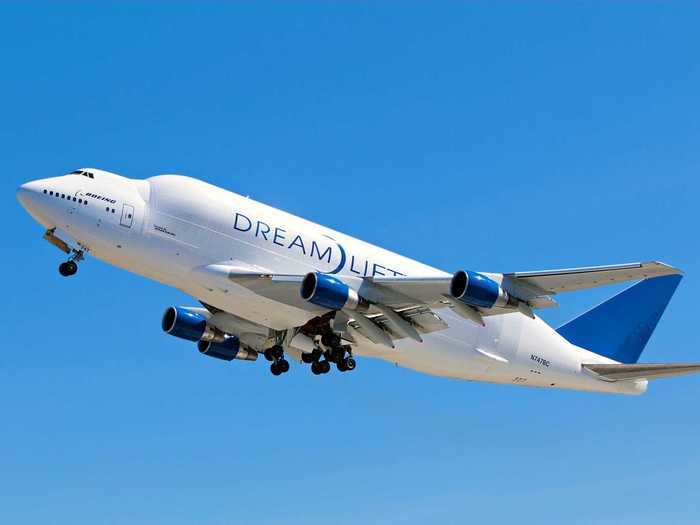 6. Boeing made the Jumbo Jet even larger with the 747 Large Cargo Freighter, also known as the Dreamlifter.